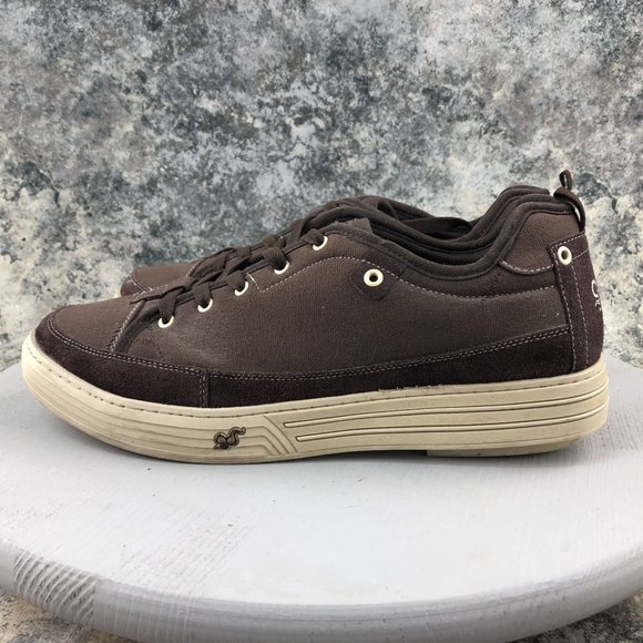 GRAVITY DEFYER Men's 13.5 Brown Versoshock Trampoline Canvas Casual Sneakers - Picture 3 of 12
